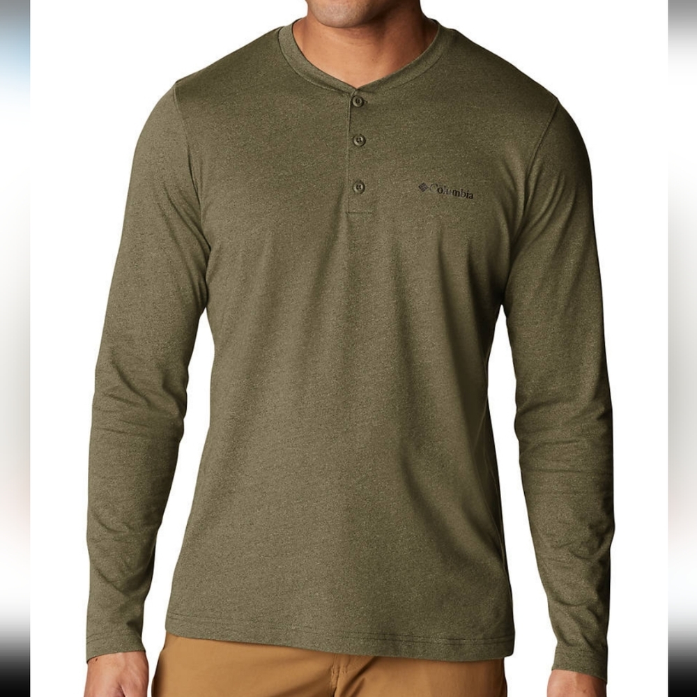 🆕️ Columbia Thistletown Hills Henley T Shirt
